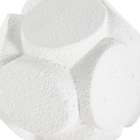 White Resin Textured Orbs Set